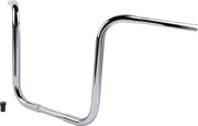 Burly Brand 16 Inch Gorilla Ape Hanger Handlebars In Chrome For Harley-Davidson 1982-2023 Models With Mechanical & E-Throttle (Excl. 88-11 Springers) With 1 Inch Inlet Diameter Risers