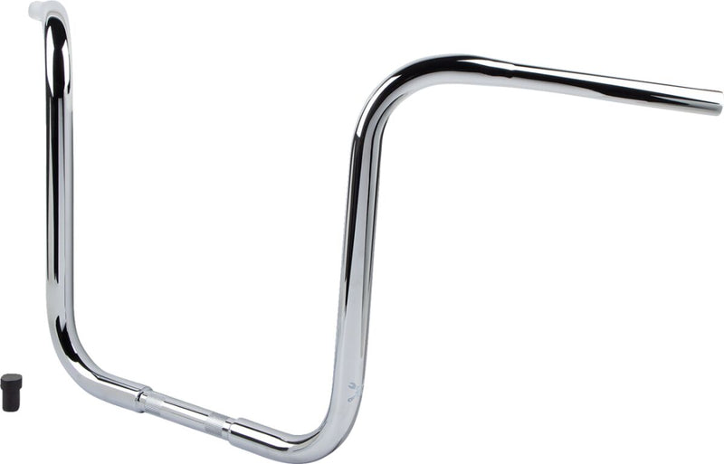 Burly Brand 16 Inch Gorilla Ape Hanger Handlebars In Chrome For Harley-Davidson 1982-2023 Models With Mechanical & E-Throttle (Excl. 88-11 Springers) With 1 Inch Inlet Diameter Risers
