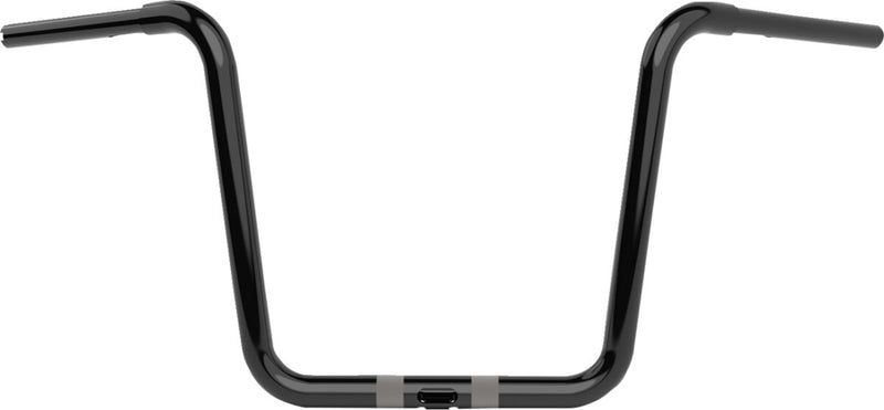 LA Choppers Twin Round Handlebar - 88 cm (34-5/8"), Steel, Each - Black for Harley-Davidson Touring 2015-2023