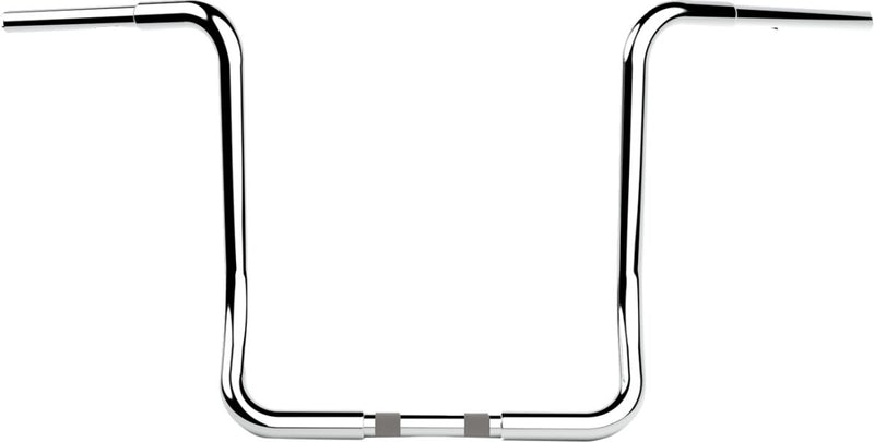 LA Choppers Twin Round Handlebar - 94,5 cm (37-1/4"), Steel, Each - Chrome for Harley-Davidson Touring & Trike 1996-2023