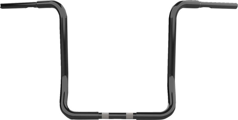 LA Choppers Twin Round Handlebar - Steel, Batwing - Black for Harley-Davidson Touring & Trike 1996-2023