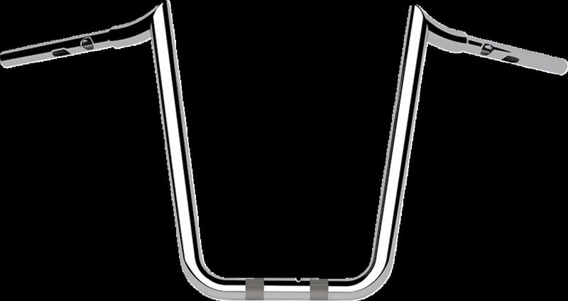 LA Choppers 1-1/4" Prime Ape Handlebar - 90 cm (35-3/8"), Each, Steel - Chrome for Harley-Davidson Touring 2023-2026