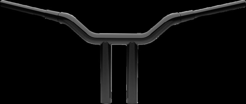 LA Choppers 1-1/2" Kage Fighter T-bar - Steel, Standard, 90 cm (35-1/2") - Black / Gloss for Harley-Davidson Touring & Softail 2023-2026