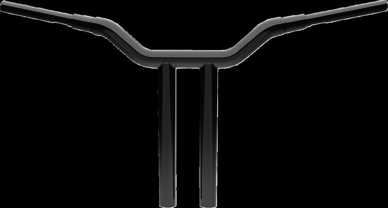LA Choppers 1-1/2" Kage Fighter T-bar - 90 cm (35-1/2"), Standard, Each - Black / Gloss for Harley-Davidson Touring & Softail 2023-2026