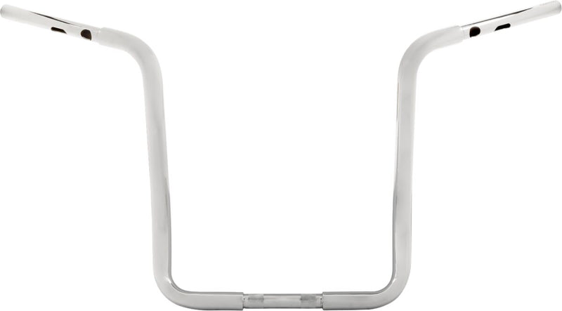 Drag Specialties 1-1/4" Buffalo Bar Handlebar for 2023-2025 Harley-Davidson FLHX Chrome Silver Dimpled Steel