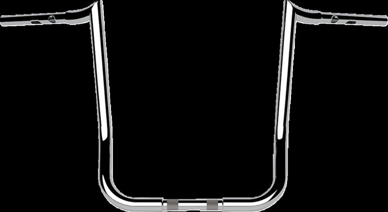 LA Choppers 1-1/4" Prime Ape Handlebar - Each, 97 cm (38"), Steel - Chrome for Harley-Davidson Touring & Trike 2023-2026