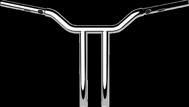 LA Choppers One-piece Kage Fighter Handlebar - Steel, Standard, Each - Chrome for Harley-Davidson Touring, Softail & Dyna 2023-2026