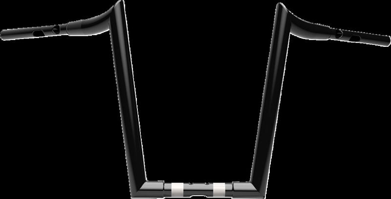 LA Choppers 1-1/2" Grande Prime Ape Hanger Handlebar - Steel, 97 cm (38"), Each - Black / Gloss for Harley-Davidson Touring, Softail & Dyna 2023-2026