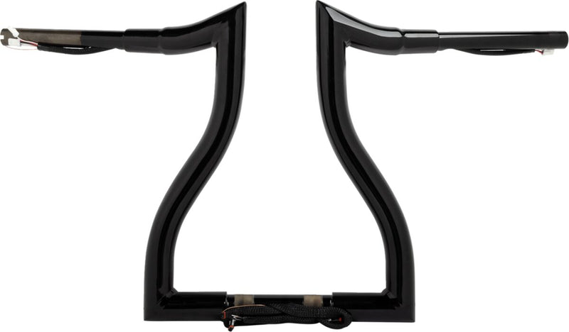 LA Choppers Pre-wired Hammerhead Handlebar - 82,5 cm (32-3/8"), Steel, Each - Black for Harley-Davidson Touring 2015-2022