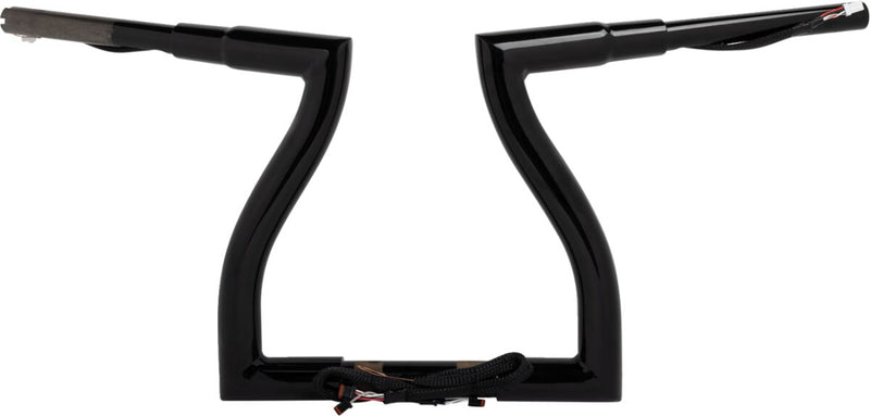 LA Choppers Pre-wired Thresher Handlebar - 82,5 cm (32-1/2"), Steel, Kit - Black / Gloss for Harley-Davidson Touring 2015-2022