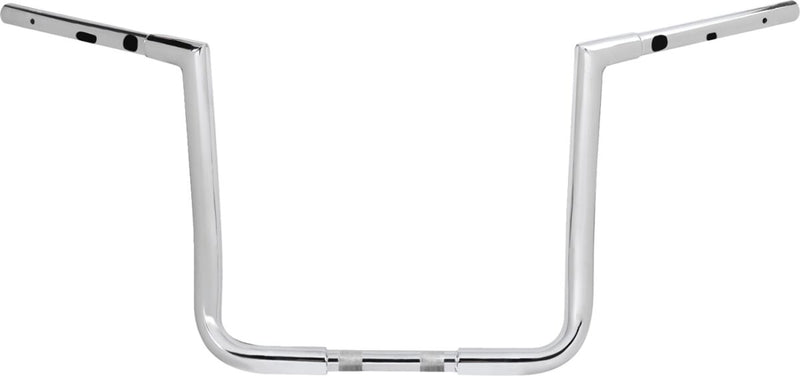 LA Choppers Pre-wired Twin Peaks Handlebar - Steel, Kit - Chrome for Harley-Davidson Touring 2023-2026