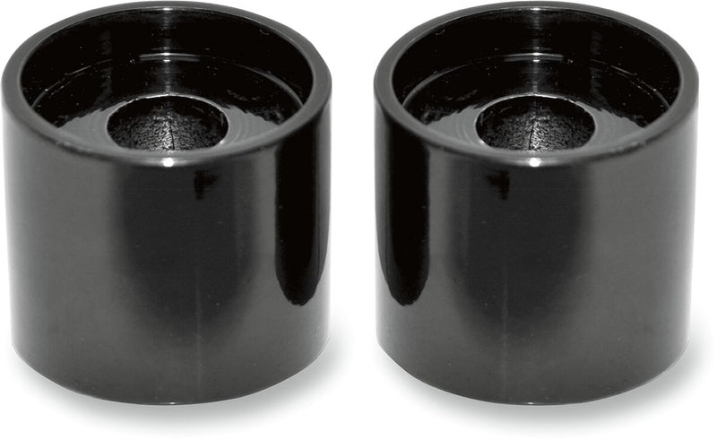 LA Choppers Handlebar Riser Extensions - Pair, Billet Aluminum - Black / Gloss