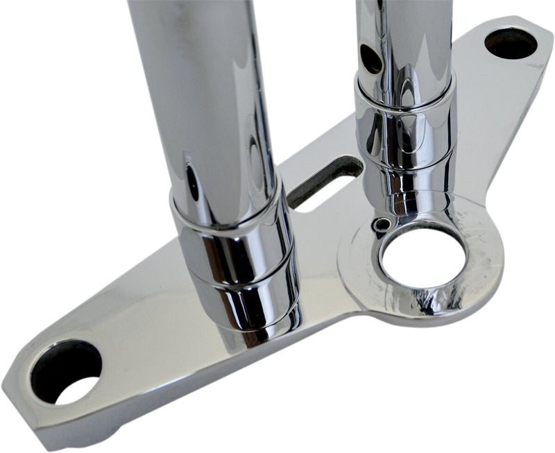 LA Choppers (1 Inch) Riser Extension For (1-1/2) Handlebars In Natural For Universal Fitment Chrome #LA-7413-51