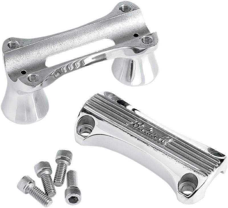 Biltwell Polished 1 1/2 in. Thunder Handlebar Risers
