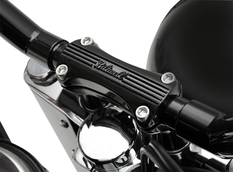 Biltwell Black 1 1/2 in. Thunder Handlebar Risers