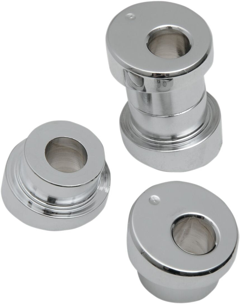 LA Choppers Angled Handlebar Riser Bushing Kit - 10°, Pair, 6061-T6 Aluminum - Chrome for Harley-Davidson Touring, Softail, Sportster & Dyna 1957-2017