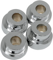 LA Choppers Ten Degree Triple Tree Riser Angle Adaptors in Chrome For Most 1984-2017 FXD/FXST/FLST And 1986-2003 XL Models (Except 2000-2007 FXSTD, 2008-2012 FXDB)