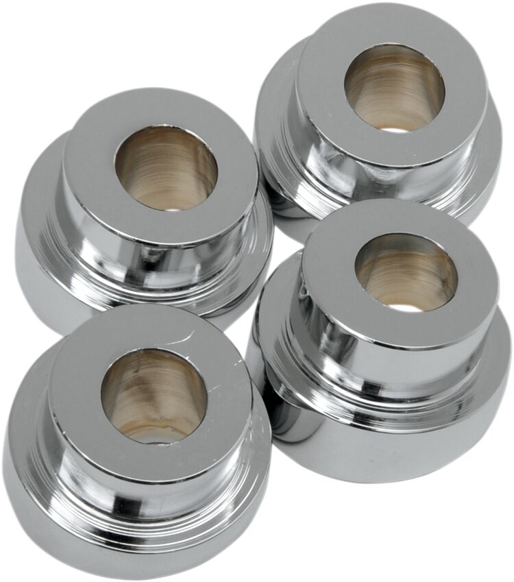 LA Choppers Ten Degree Triple Tree Riser Angle Adaptors in Chrome For Most 1984-2017 FXD/FXST/FLST And 1986-2003 XL Models (Except 2000-2007 FXSTD, 2008-2012 FXDB)
