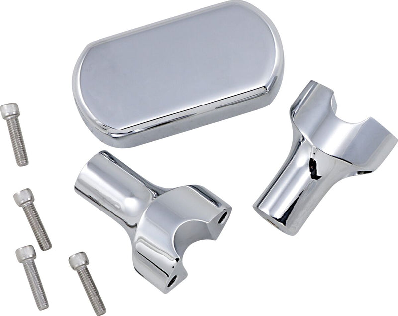 Solid Handlebar Riser & Top Clamp Kit Dyna,
Softail,
Sportster