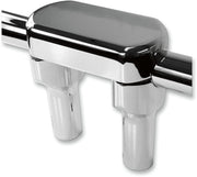Hefty Handlebar Riser & Top Clamp Kit Dyna,
Softail,
Sportster