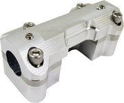 LA Choppers Handlebar Clamp Kit in Natural-Raw/Aluminium For 2015-2017 FLTRX/FLTRU Models With (1 1/4 Inch) Diameter Handlebars