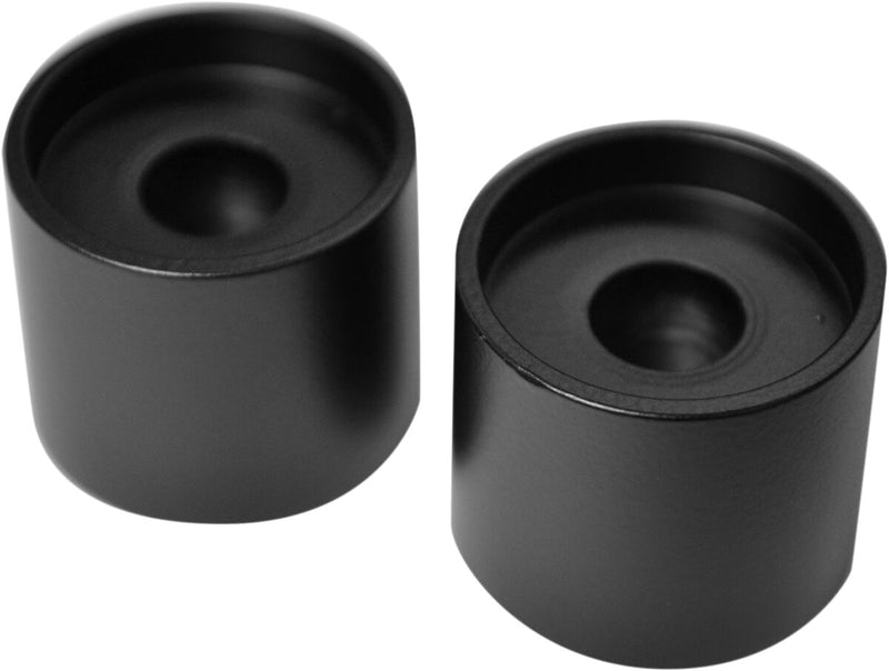 LA Choppers Handlebar Riser Extensions - Pair, Billet Aluminum - Black / Flat