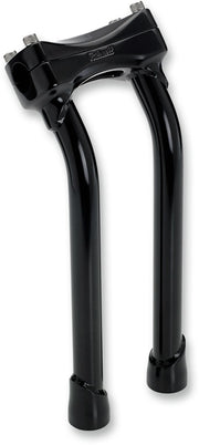 Biltwell Black 12 in. Murdock Pullback Risers