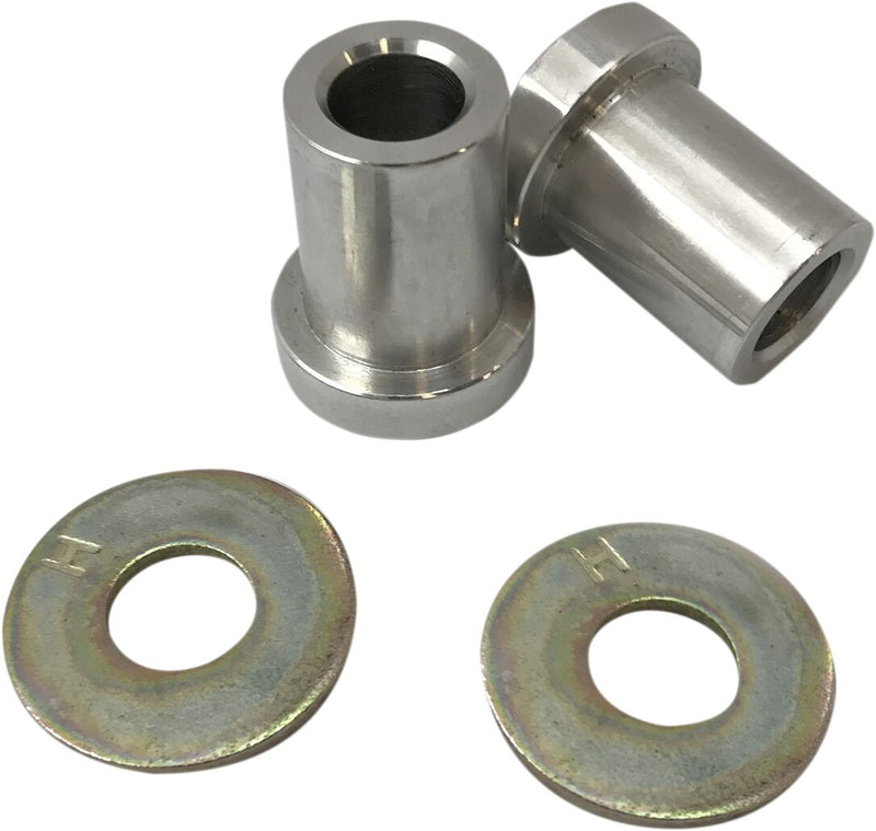LA Choppers Solid Handlebar Riser Bushing - Aluminum, Pair - Raw for Harley-Davidson Touring, Softail, Dyna & Trike 1983-2022