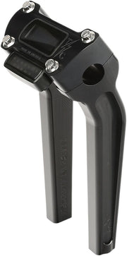 Thrashin Supply Co. 9.5 Inch Tall Pullback Handlebar Riser In Black With Gauge Cut Out