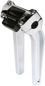 Thrashin Supply Co. 9.5 Inch Tall Pullback Handlebar Riser In Chrome With Gauge Cut Out