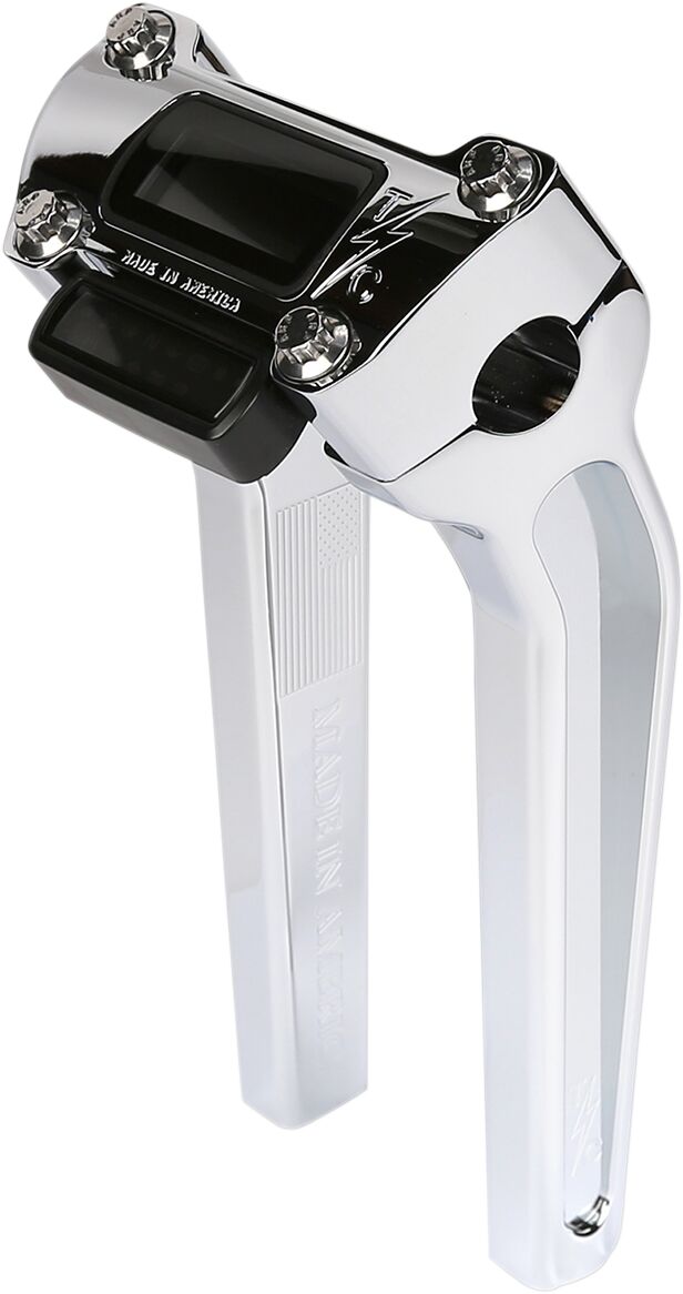 Thrashin' Supply Co. Handlebar Risers - Pullback, Billet Aluminum, Kit - Chrome for Harley-Davidson Softail & FXR 2018-2025