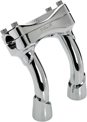 Biltwell Chrome Murdock 6 in. Handlebar Riser Kit