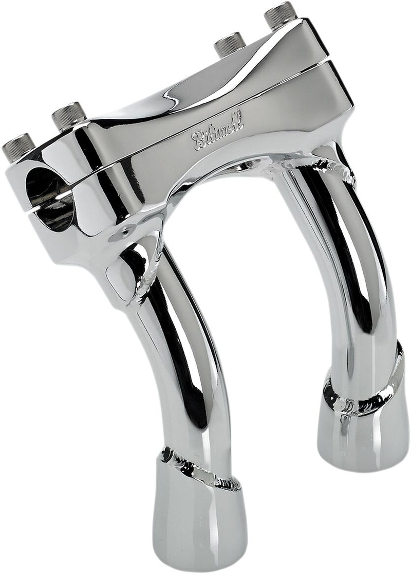 Biltwell Chrome Murdock 6 in. Handlebar Riser Kit