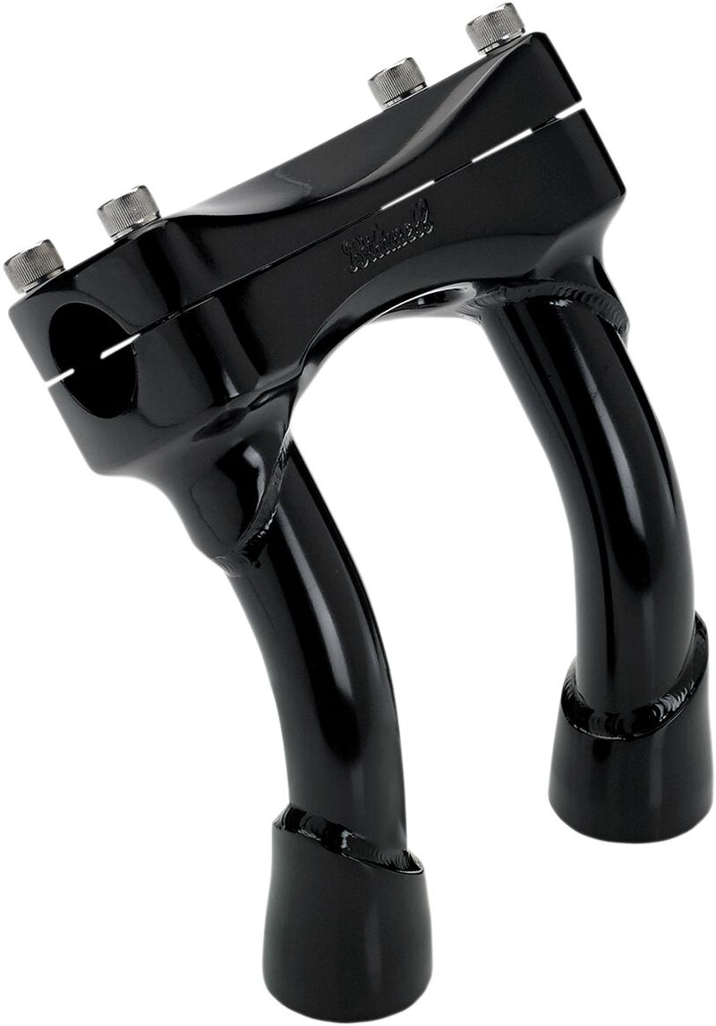 Biltwell Satin Black Murdock 6 in. Handlebar Riser Kit