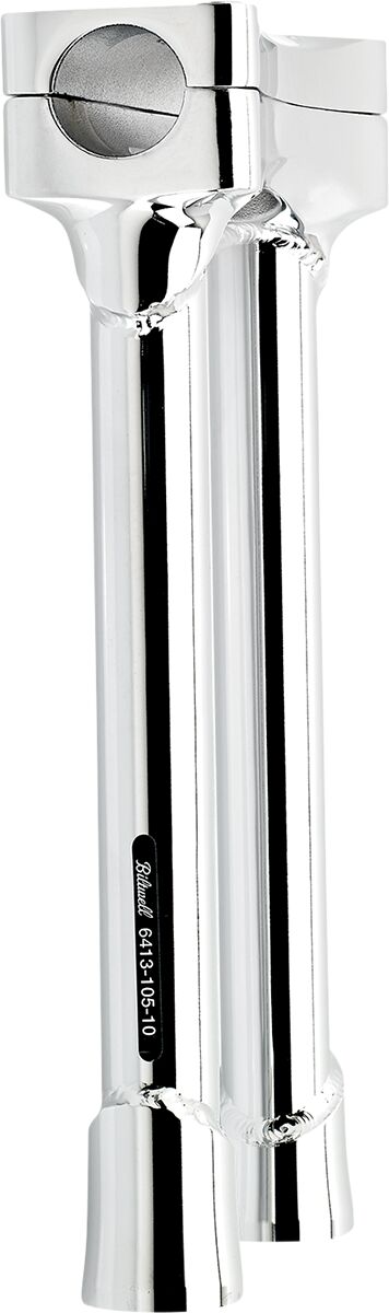 Biltwell Chrome 10 in. Oversized Murdock Handlebar Riser