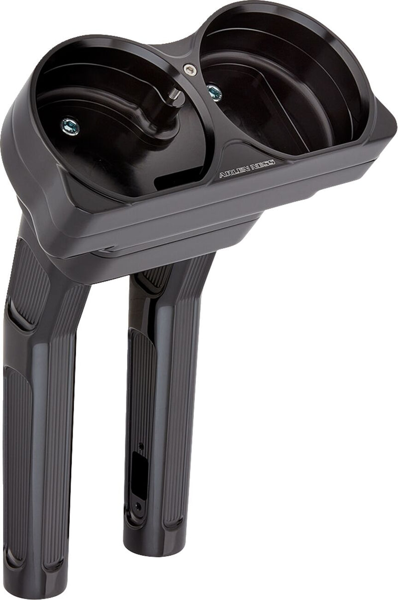 Arlen Ness Black 10 in. Method Handlebar Risers for 2015-2025 Harley-Davidson Touring Motorcycles