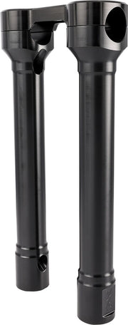 Thrashin Supply Co. 10 Inch Tall Hole Shot Handlebar Riser In Black For Harley-Davidson