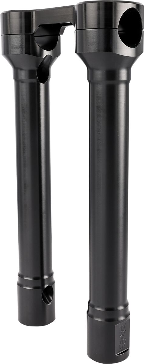 Thrashin Supply Co. 10 Inch Tall Hole Shot Handlebar Riser In Black For Harley-Davidson