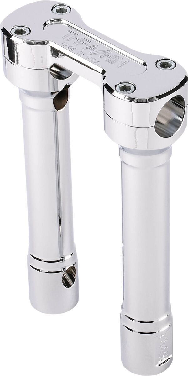 Thrashin' Supply Co. Hole Shot Risers - Aluminum, Handlebar, Pair - Chrome for Harley-Davidson Touring, Softail, Sportster & Dyna 1973-2025