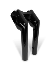 Heinz Bikes 6 Inch Clubstyle Pullback Risers In Black With Black Top Clamp For 1 Inch Handlebars