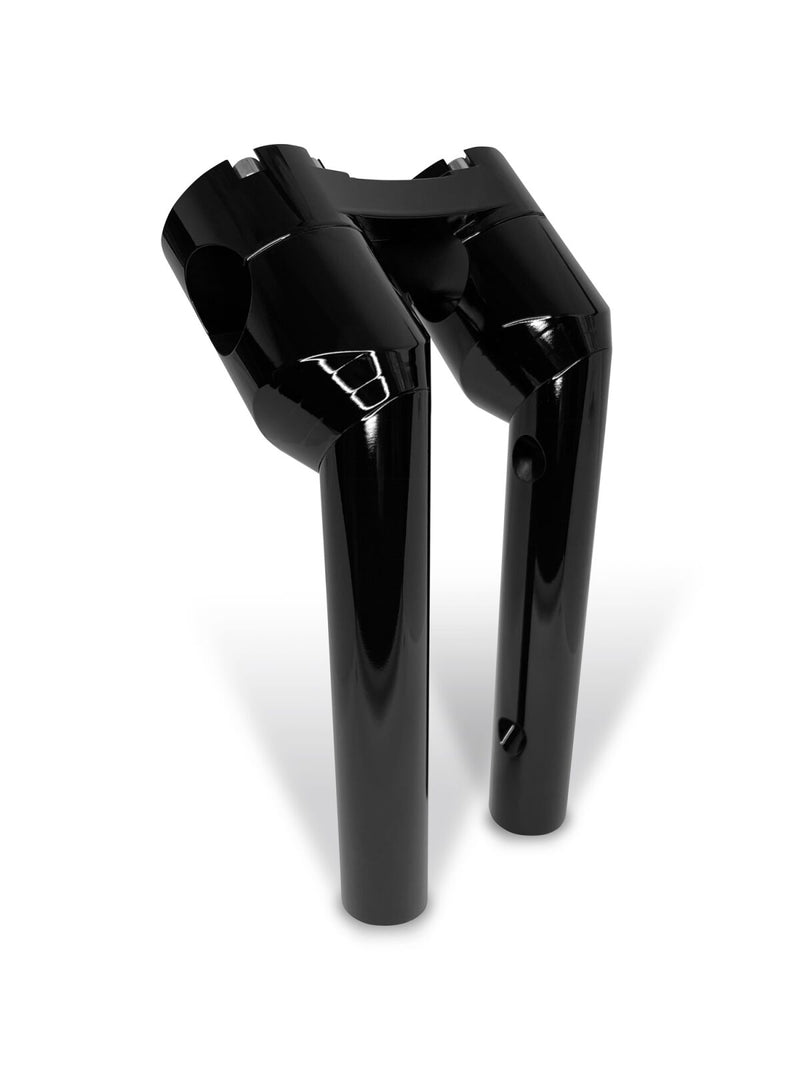 Heinz Bikes 6 Inch Clubstyle Pullback Risers In Black With Black Top Clamp For 1 Inch Handlebars