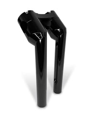 Heinz Bikes 10 Inch Clubstyle Pullback Risers In Black With Black Top Clamp For 1 Inch Handlebars