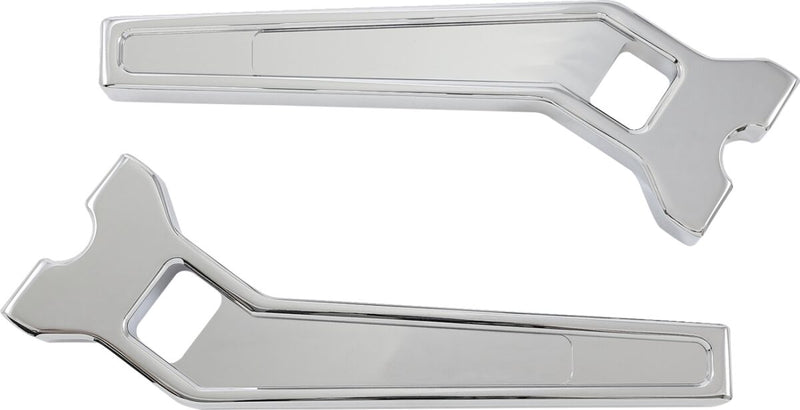 LA Choppers Performance Risers - Pullback, Aluminum, Pair - Chrome