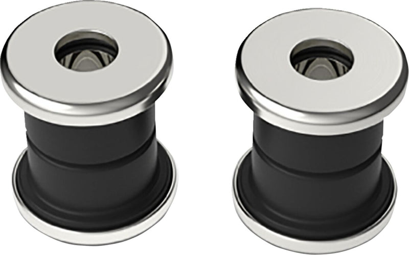 LA Choppers Riser Bushings - Polyurethane /  Steel, Set - Polished for Harley-Davidson Softail, Sportster, Dyna & FXR 1973-2017