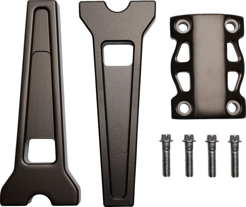 LA Choppers Performance Risers - Straight, Aluminum, Pair - Bronze / Powder-Coated