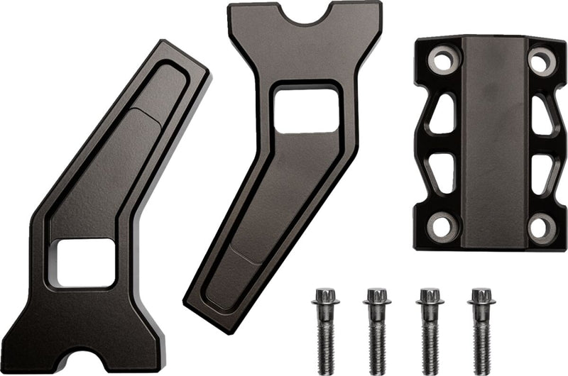 LA Choppers Performance Risers - Aluminum, Pullback, Pair - Bronze / Powder-Coated