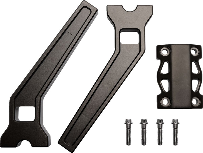 LA Choppers Performance Risers - Pullback, Aluminum, Pair - Bronze / Powder-Coated