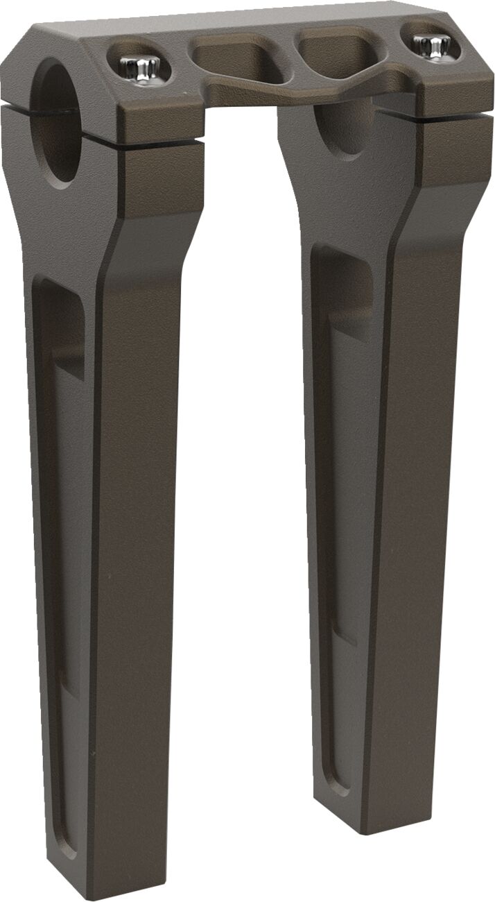 LA Choppers Performance Risers - Straight, Handlebar, Pair - Bronze / Powder-Coated