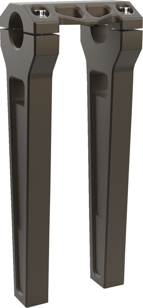 LA Choppers Performance Risers - Handlebar, Straight, Aluminum - Bronze / Powder-Coated