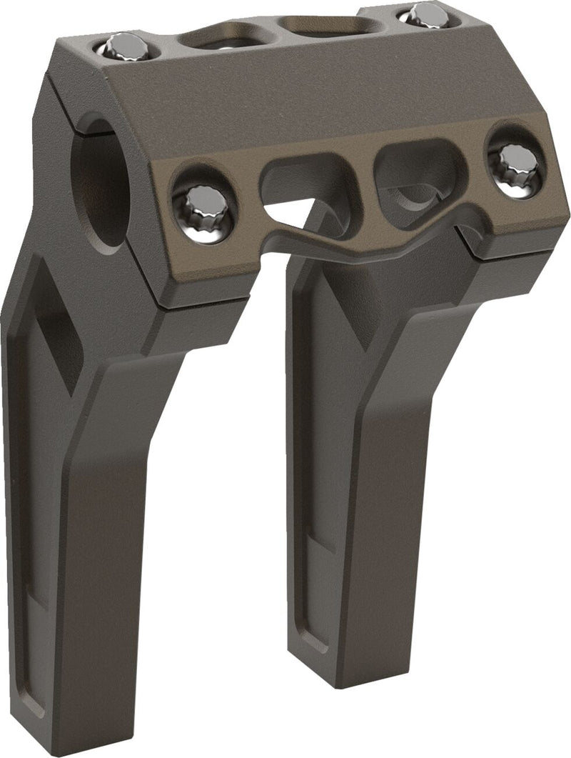 LA Choppers Performance Risers - Handlebar, Aluminum, Pair - Bronze / Powder-Coated
